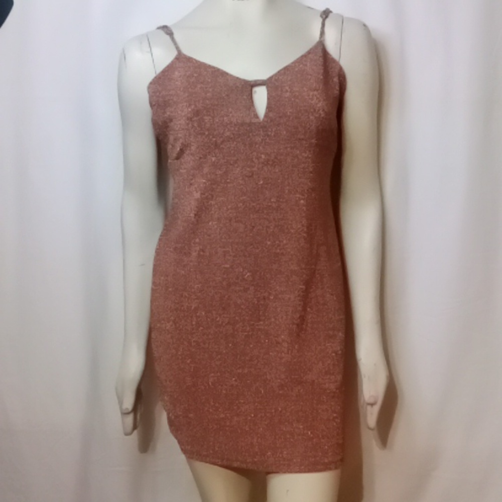 NWOT "Wild Fable" gold metallic dress